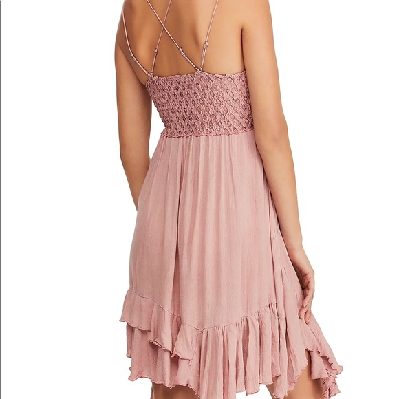 Free People Romantic Pink lace Dress! - Picture 2 of 6
